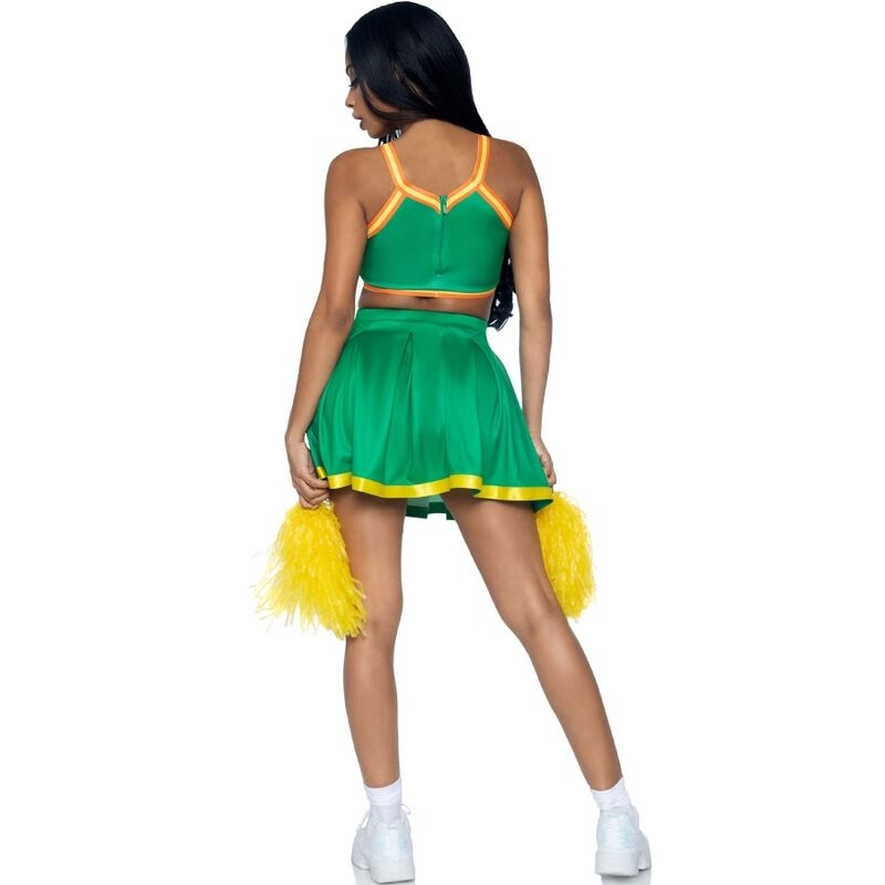 Alternative view of LEG AVENUE - COSTUME CHEERLEADER GREEN S/M