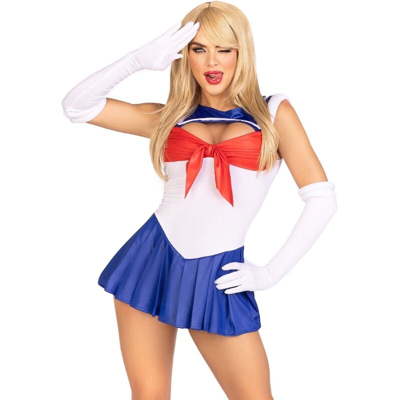 Alternative view of LEG AVENUE - COSTUME SEXY SAILOR MULTICOLOR S