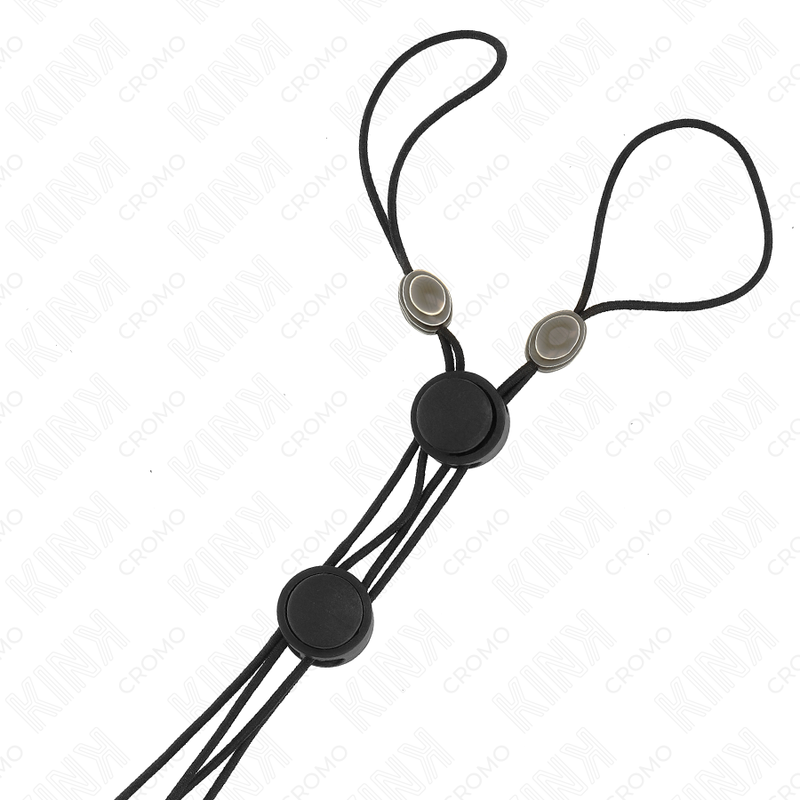 Alternative view of KINK - BLACK DETAIL NIPPLE CLAMPS WITH BLACK ELASTIC