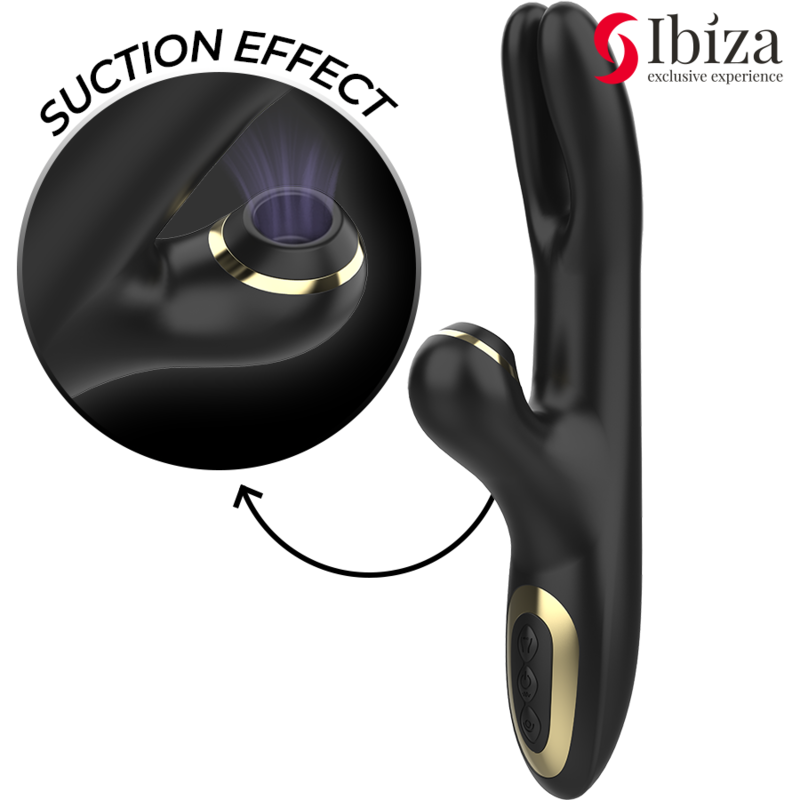 Alternative view of IBIZA - DOUBLE VIBRATOR CLAMPING BLACK