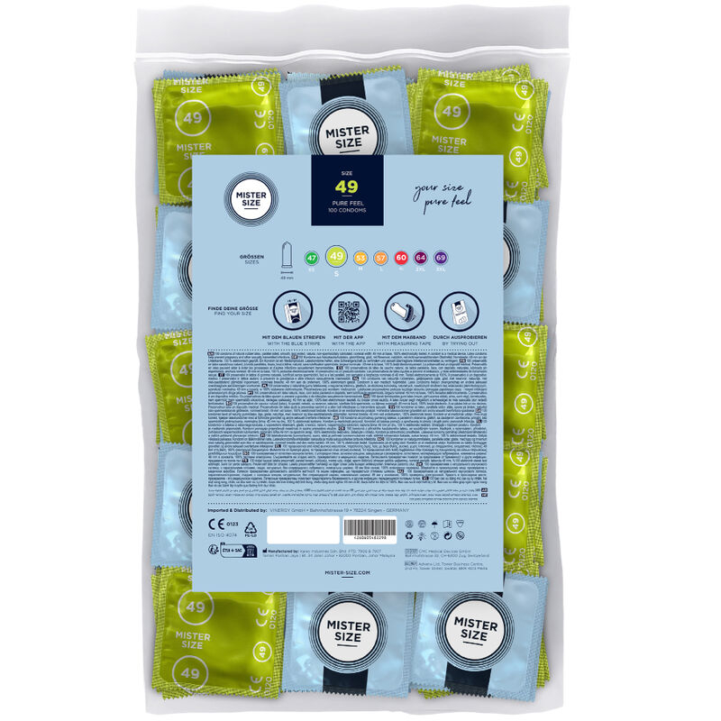 Alternative view of MISTER SIZE - CONDOM SIZE S 49 MM (100 UNITS)