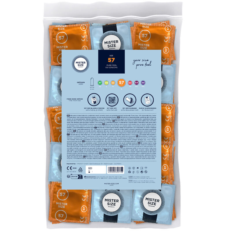 Alternative view of MISTER SIZE - CONDOM SIZE L 57 MM (100 UNITS)