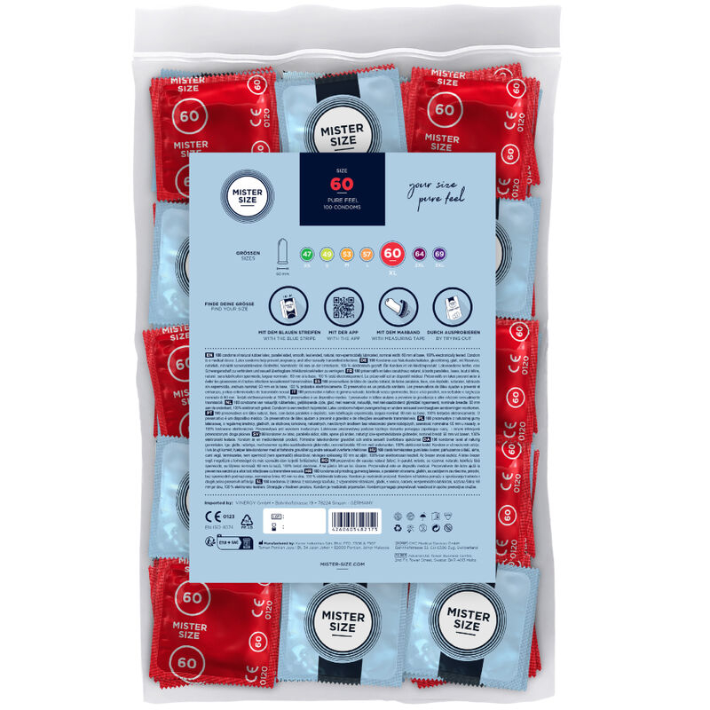 Alternative view of MISTER SIZE - CONDOM SIZE XL 60 MM (100 UNITS)