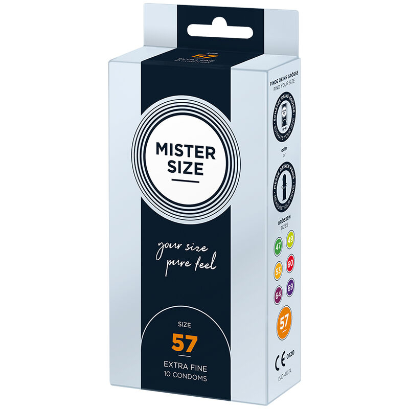Alternative view of MISTER SIZE - CONDOM SIZE L 57 MM (10 UNITS)