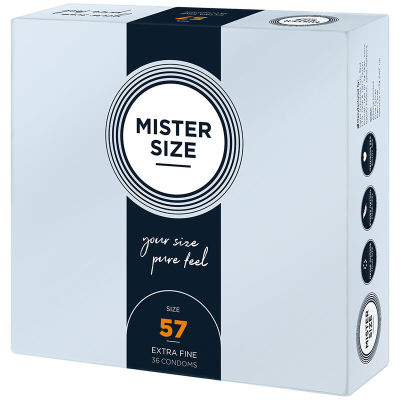 Alternative view of MISTER SIZE - CONDOM SIZE L 57 MM (36 UNITS)