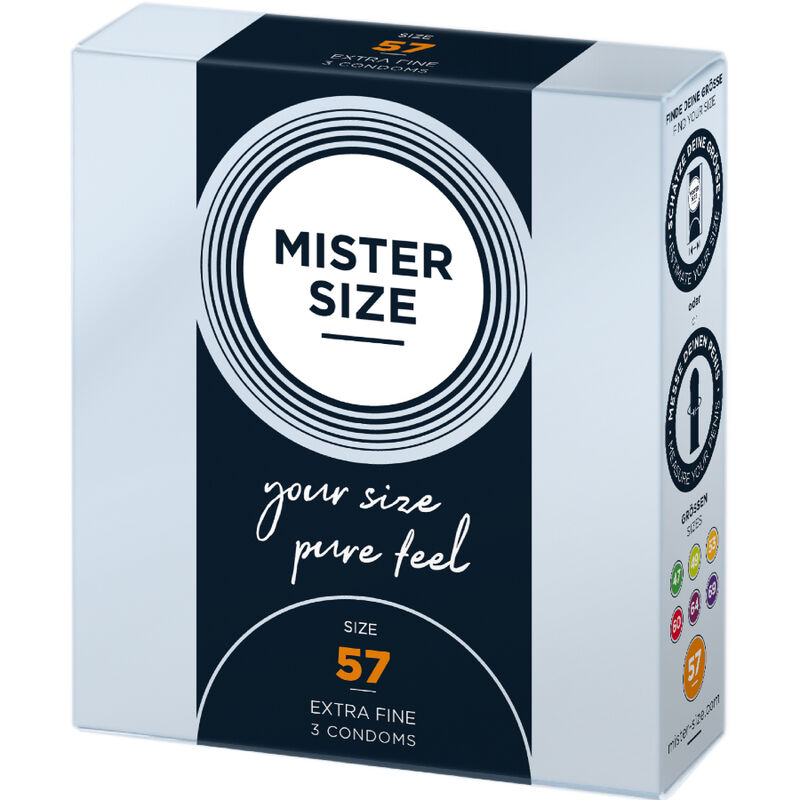 Alternative view of MISTER SIZE - CONDOM SIZE L 57 MM (3 UNITS)