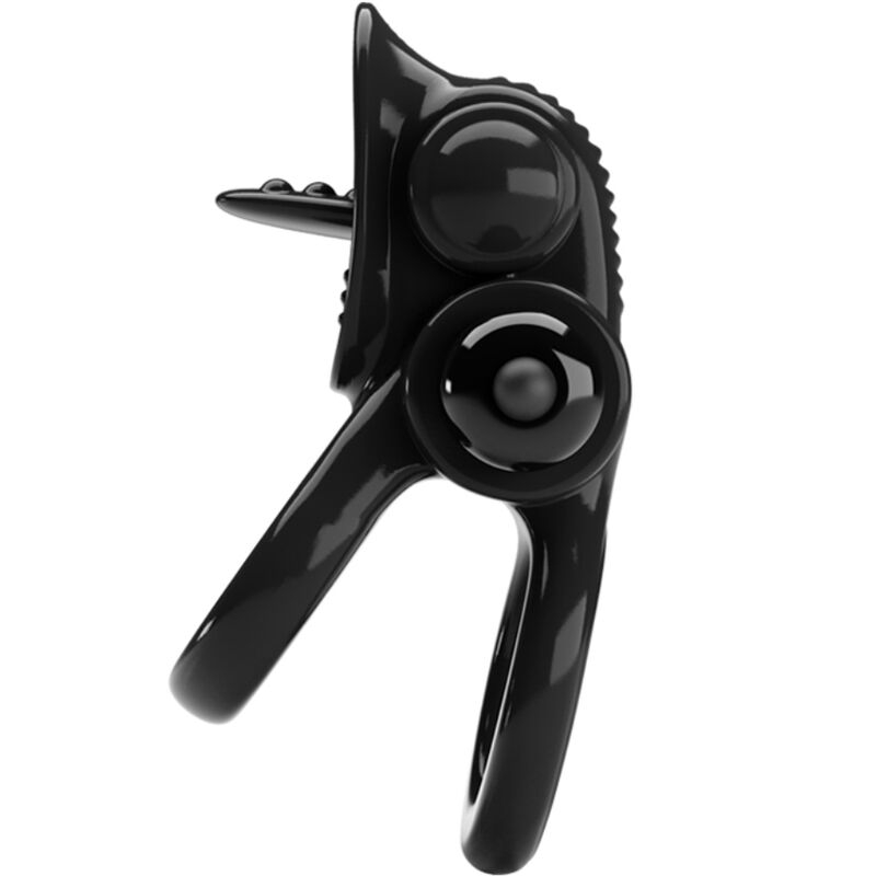Alternative view of PRETTY LOVE - PASSIONATE RING DOUBLE VIBRATING RING + CLITORIS STIMULATOR BLACK