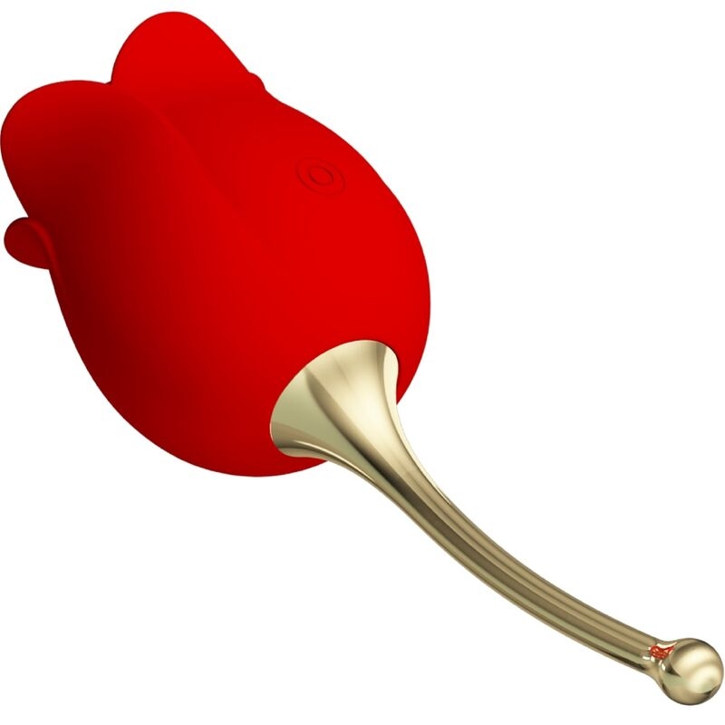 Alternative view of PRETTY LOVE - ROSE LOVER ROSE CLITORIS STIMULATOR 12 VIBRATIONS RED
