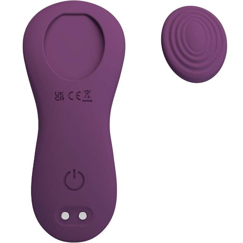 Alternative view of PRETTY LOVE - MANE LAY ON CLITORIS MASSAGER 10 VIBRATIONS REMOTE CONTROL PURPLE