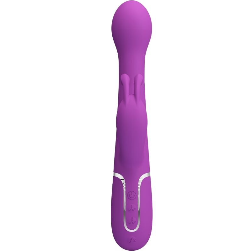 Alternative view of PRETTY LOVE - DEJON 3 IN 1 MULTIFUNCTION RABBIT VIBRATOR  PURPLE