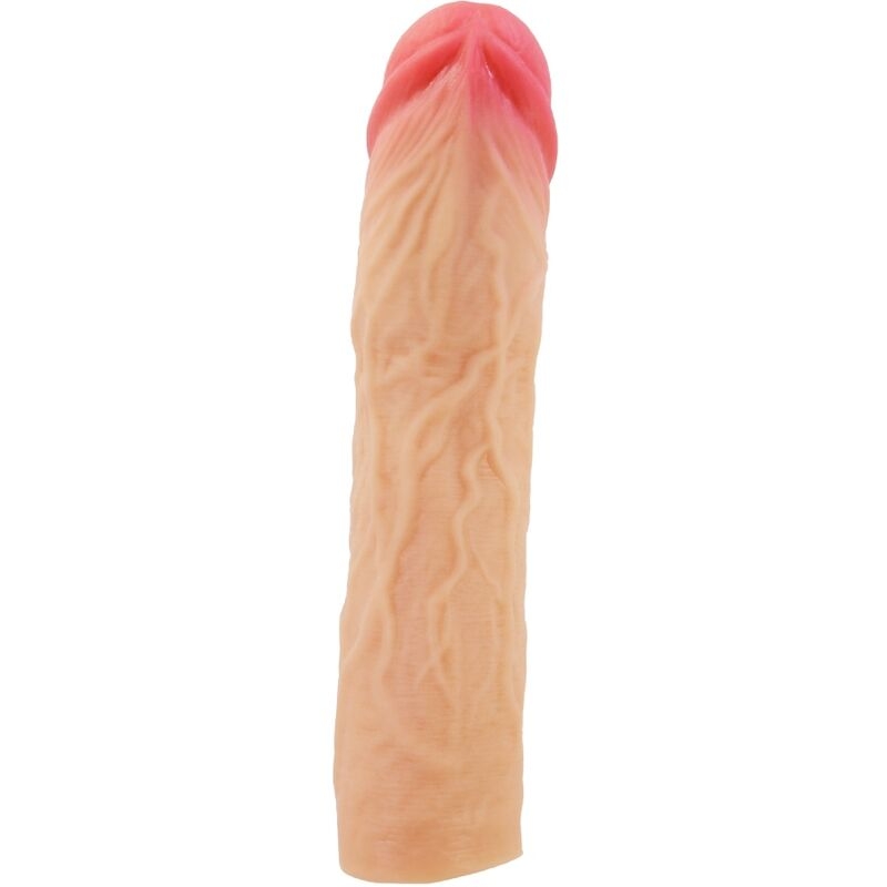 Alternative view of PRETTY LOVE - DEREK PENIS SLEEVE WITH 7.6 CM EXTENSION FLESH