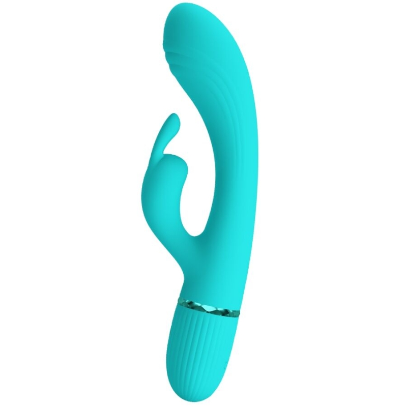 Alternative view of PRETTY LOVE - SCOCCO VIBRATOR RABBIT TURQUOISE