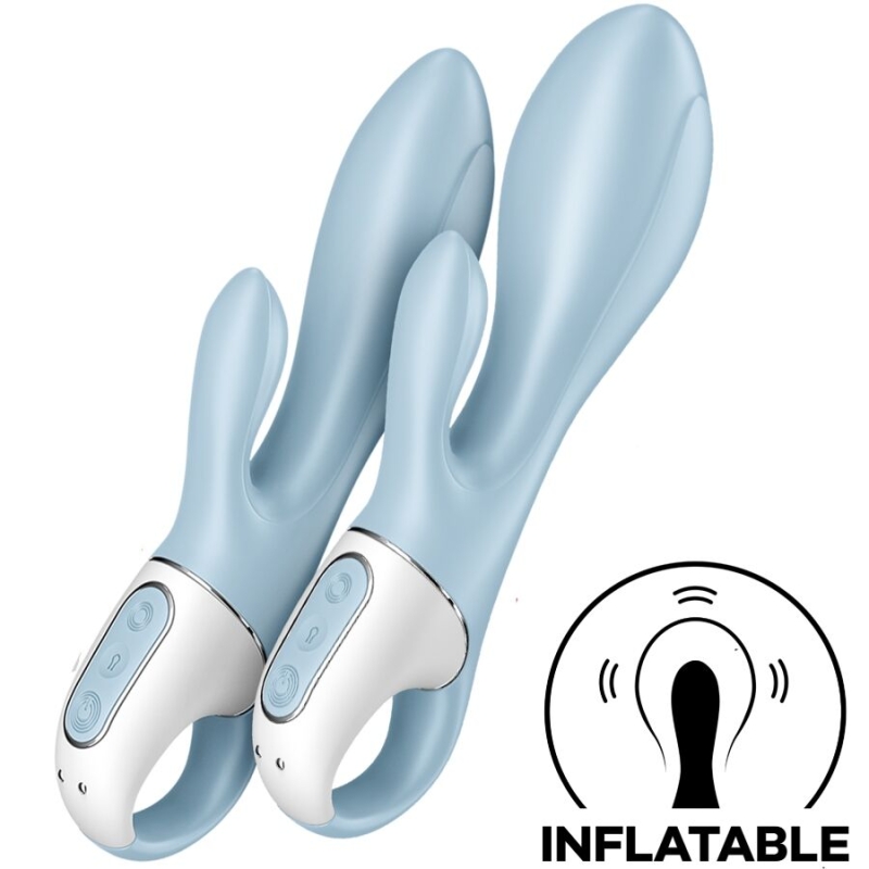 Alternative view of SATISFYER - AIR PUMP BUNNY 1 INFLATABLE RABBIT VIBRATOR BLUE