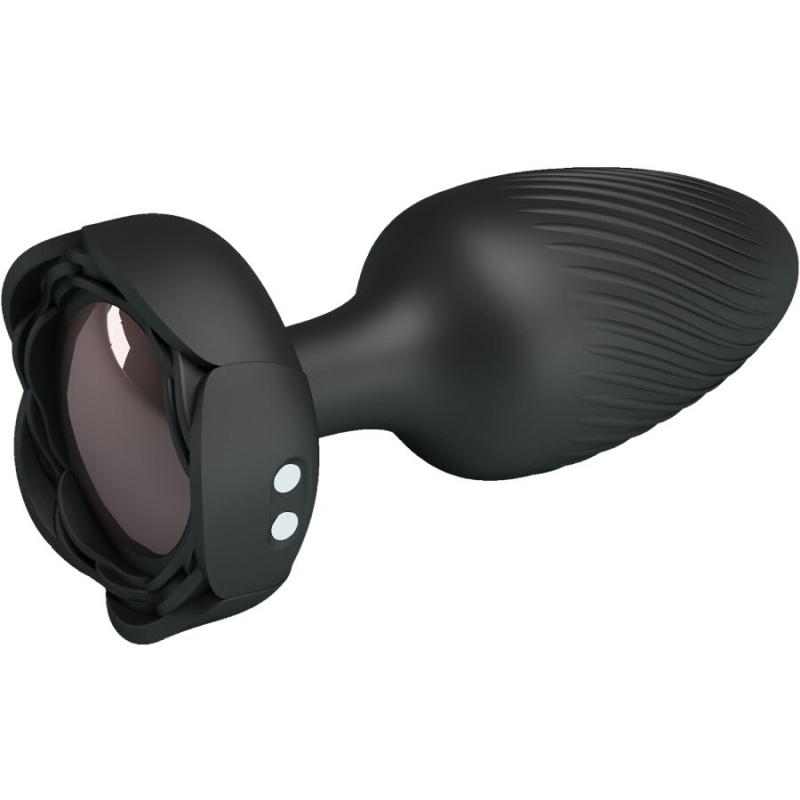 Alternative view of PRETTY LOVE - VARIAN ANAL PLUG WITH  LED LIGHT BLACK 10.8 CM