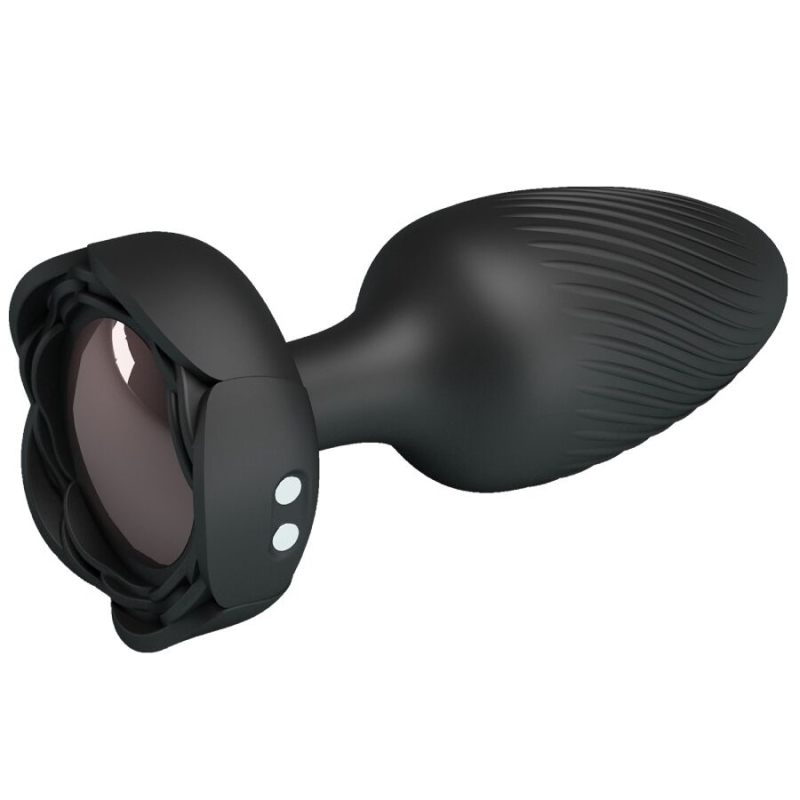 Alternative view of PRETTY LOVE - OSBORN ANAL PLUG WITH  LED LIGHT BLACK 9.8 CM