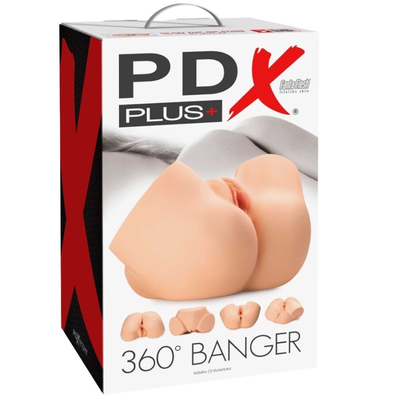 Alternative view of PDX PLUS - 360 BANGER REALISTIC ANAL AND VAGINA MASTURBATOR