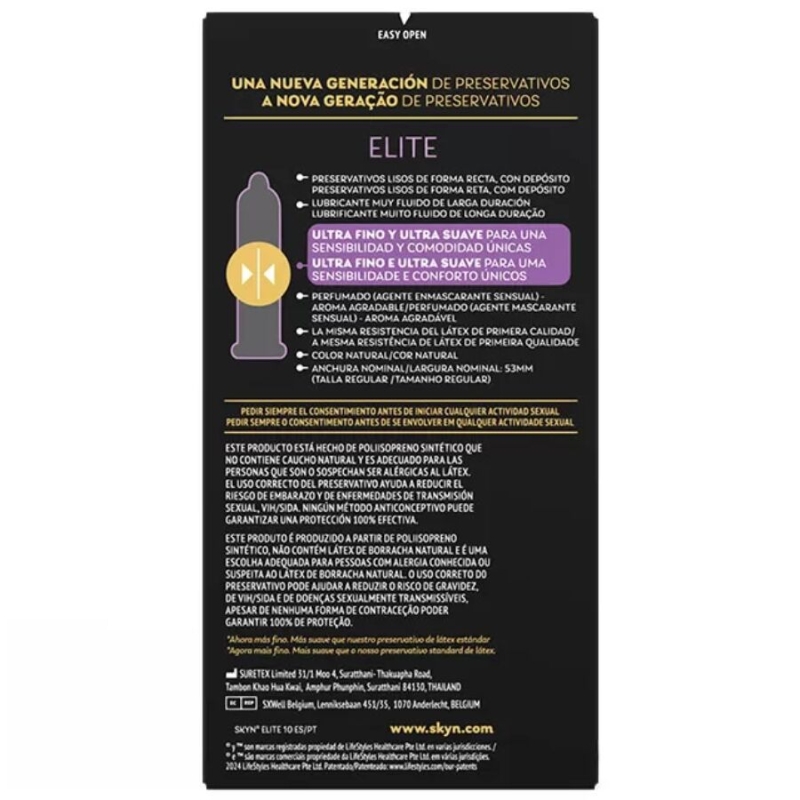 Alternative view of SKYN - ELITE ULTRA-THIN CONDOMS 10 UNITS