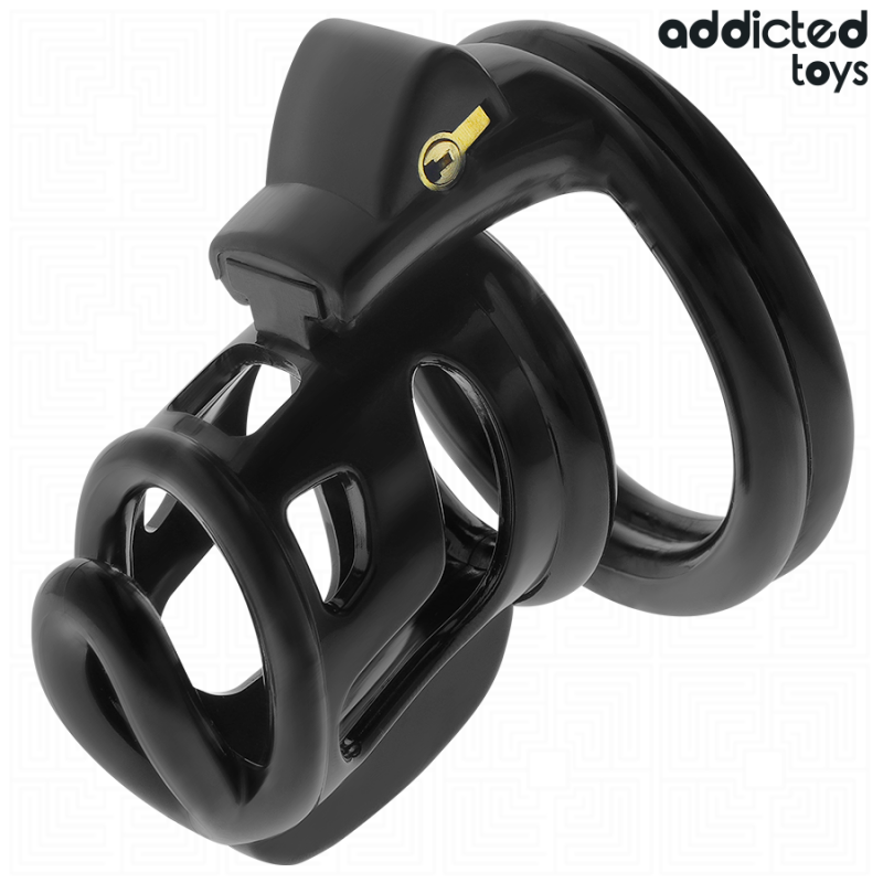 Alternative view of ADDICTED TOYS LOCKED - GILDEN CAGE SILICONE PENIS CAGE 8.5 CM