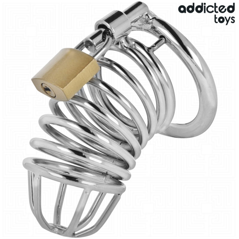 Alternative view of ADDICTED TOYS LOCKED - IRON CELL METAL PENIS CAGE SIZE M