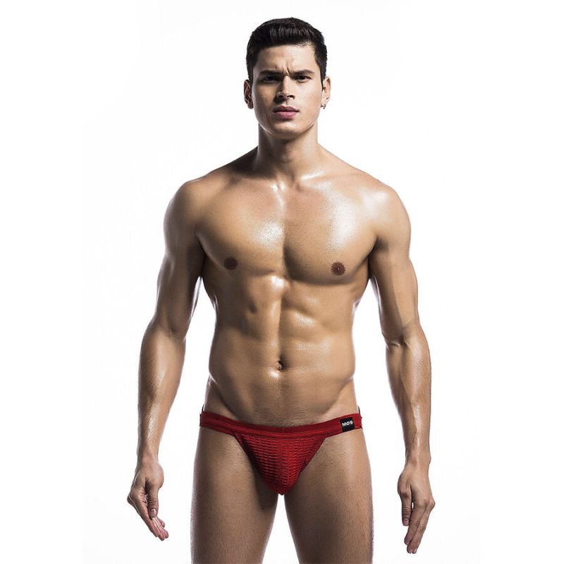 MOB - FETISH JOCKSTRAP SWIMSUIT RED SIZE L