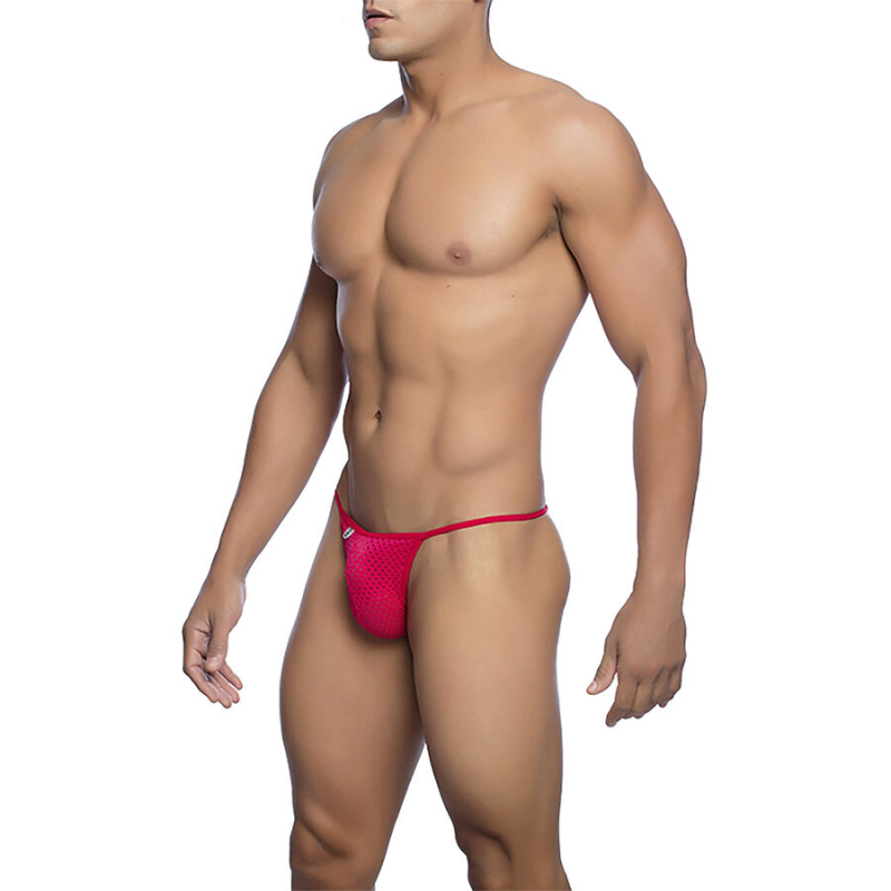 Alternative view of MOB - RED MICROFIBER V-STRING SIZE L/XL