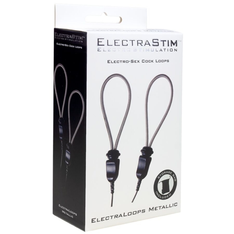 Alternative view of ELECTRASTIM - ELECTRALOOPS E-STIM ADJUSTABLE METAL PENIS RINGS