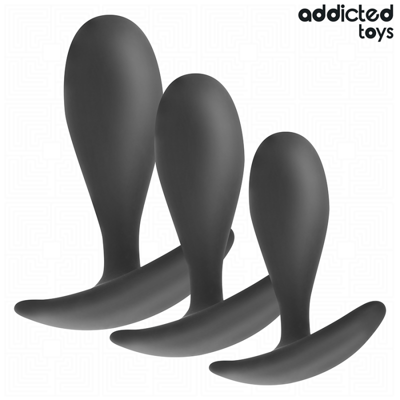 Alternative view of ADDICTED TOYS - SET OF 3 ANAL PLUG SILICONE MODEL 2