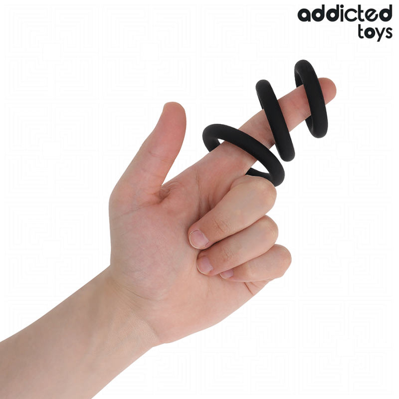 Alternative view of ADDICTED TOYS - SET OF SILICONE RINGS MODEL 1