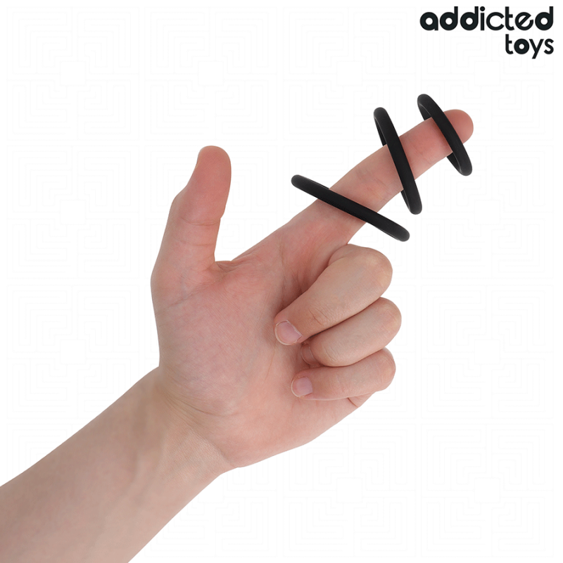 Alternative view of ADDICTED TOYS - SET OF SILICONE RINGS MODEL 2