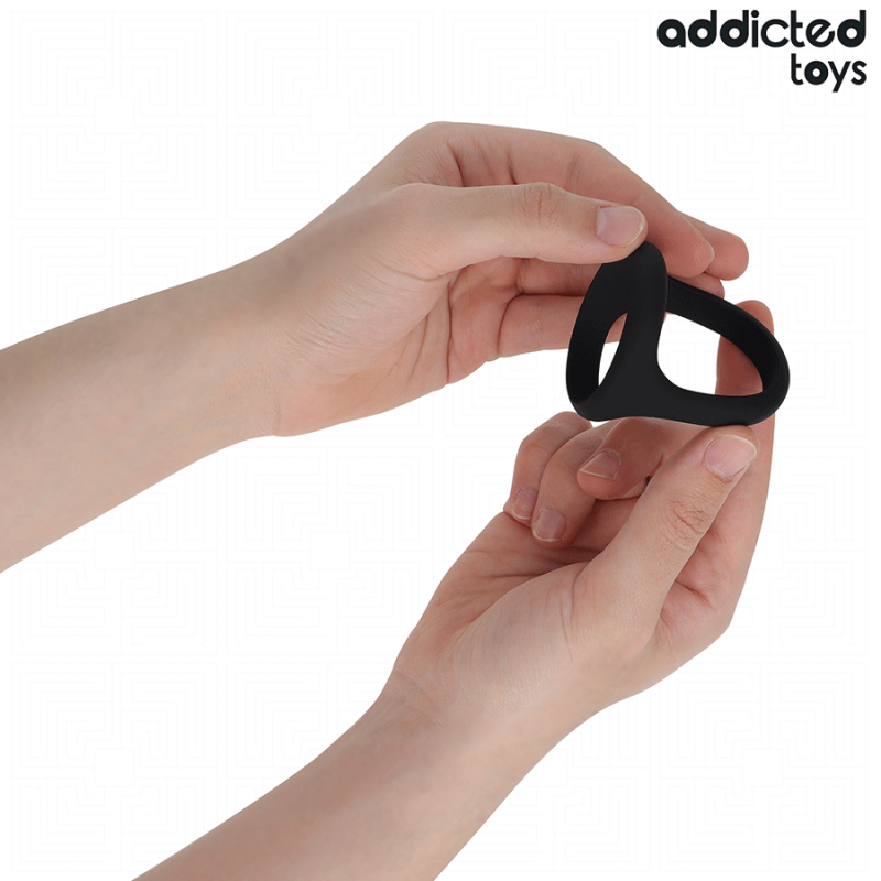 Alternative view of ADDICTED TOYS - THICK TRIPLE PENIS RING