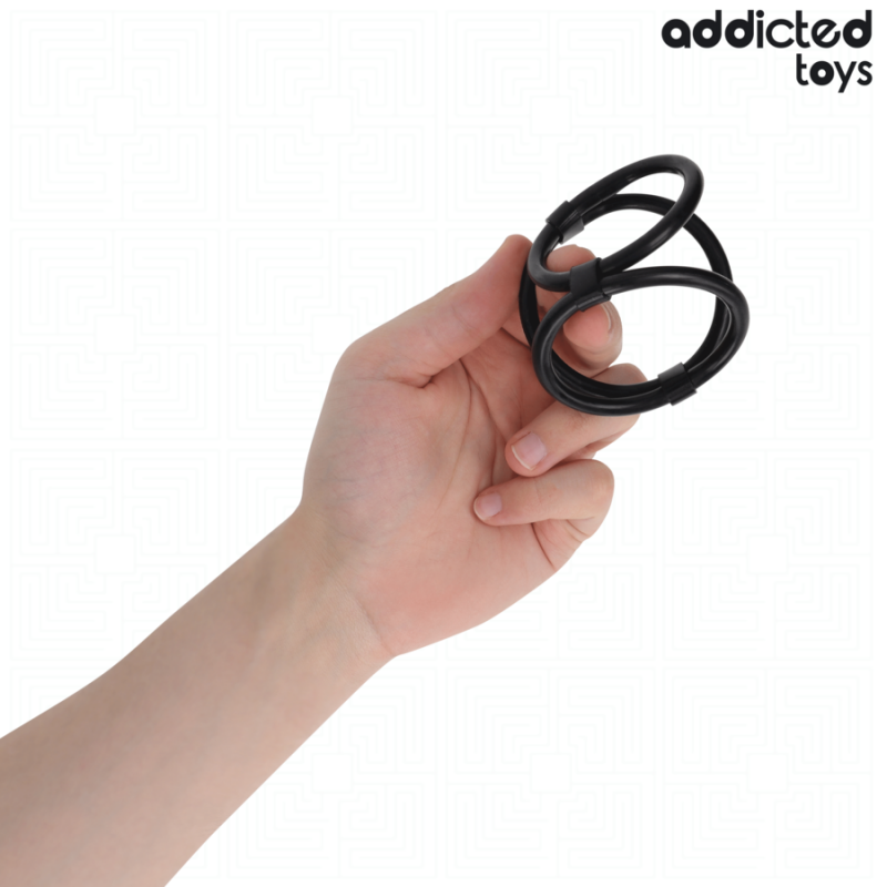 Alternative view of ADDICTED TOYS - TRIPLE PENIS RING