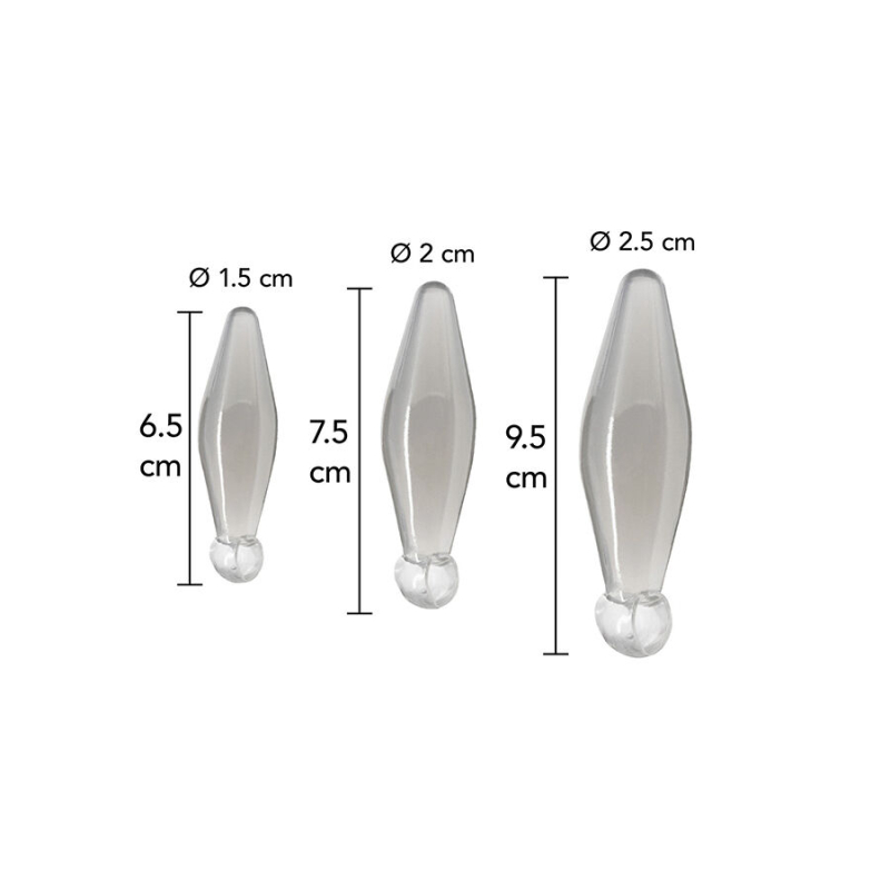 Alternative view of TOYJOY - ANAL PLAY 3-PIECE TRANSPARENT FINGER RIMMER