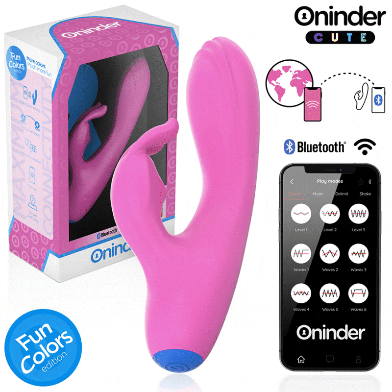Alternative view of ONINDER CUTE - LOVE BUNNY VIBRATOR G-SPOT CLITORIS - FREE WORLDWIDE APP