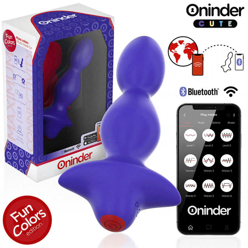 Alternative view of ONINDER CUTE - LOVE BUTT VIBRATING ANAL PLUG DILATOR - FREE WORLDWIDE APP