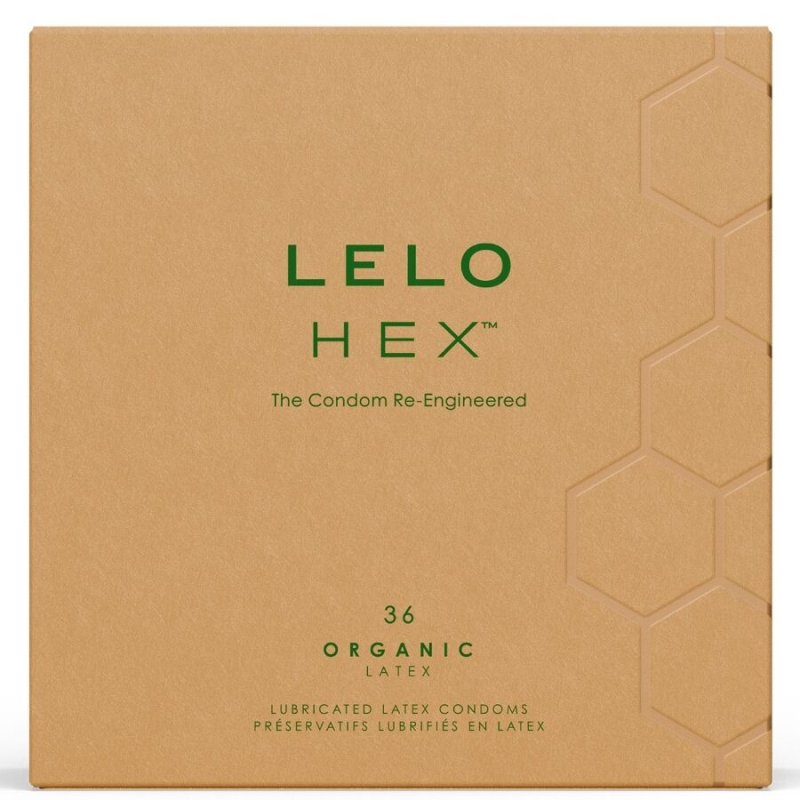 LELO - HEX ORGANIC CONDOM BOX 36 UNITS