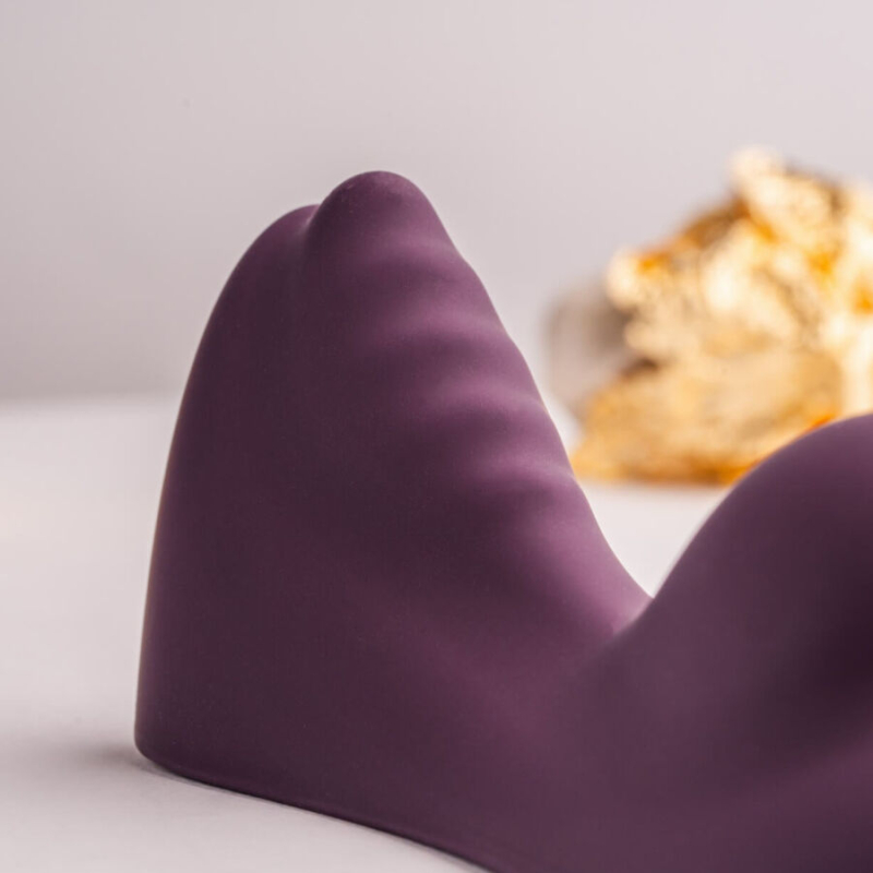 Alternative view of ROCKS- OFF - RUBY GLOW PURPLE SIT-ON VIBRATOR