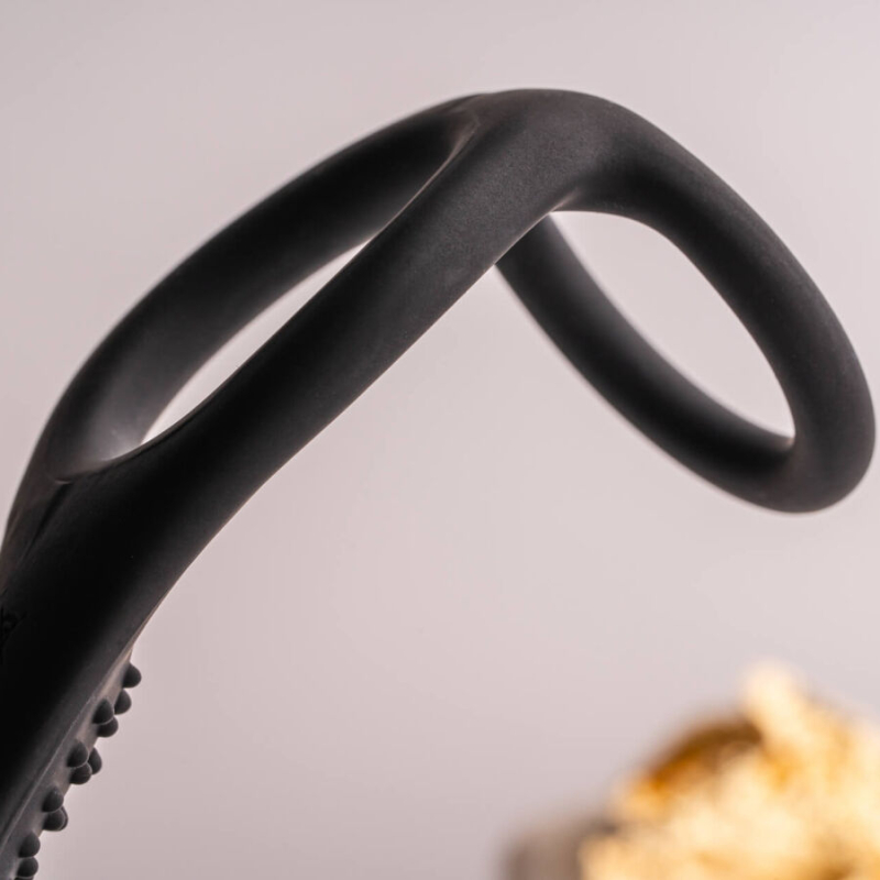 Alternative view of ROCKS-OFF - RO-ZEN RRO ANAL PLUG WITH VIBRATING PENIS RING BLACK
