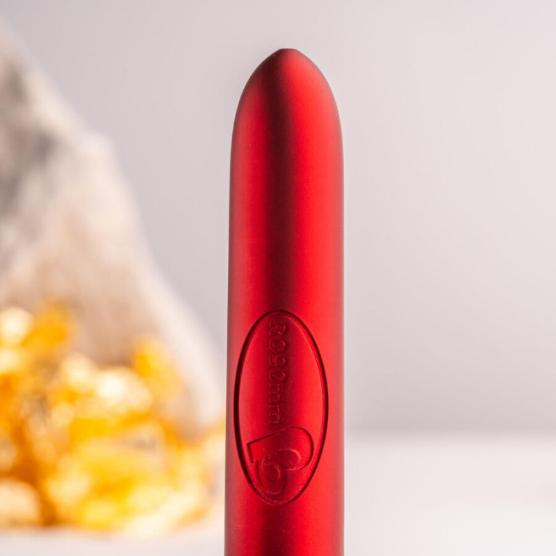 Alternative view of ROCKS-OFF - RO-90 SCARLET VELVET VIBRATING BULLET RED
