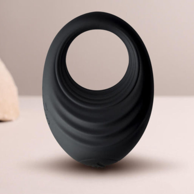 Alternative view of ROCKS-OFF - SPIRE BLACK VIBRATING PENIS RING