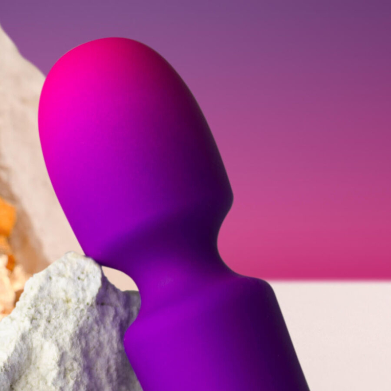 Alternative view of ROCKS- OFF - GLO- GIRL VIBRATOR WAND MINI PURPLE