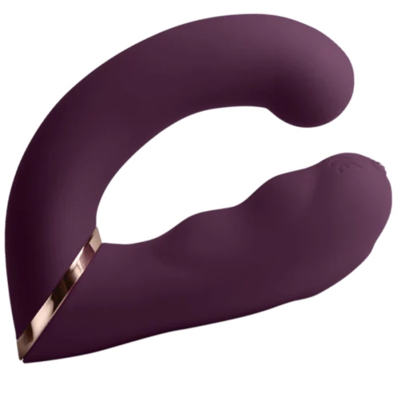 Alternative view of ROCKS-OFF - GEMINI DUAL VIBRATOR G-SPOT CLITORIS STIMULATOR PURPLE