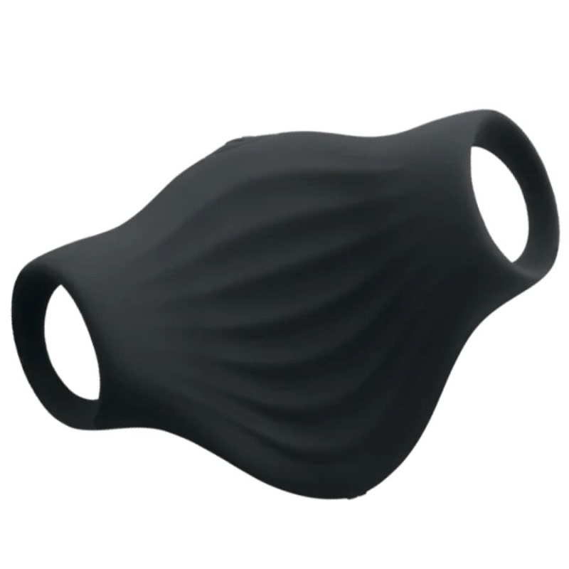 Alternative view of ROCKS- OFF - PALM BLACK FLEXIBLE VIBRATOR MASTURBATOR