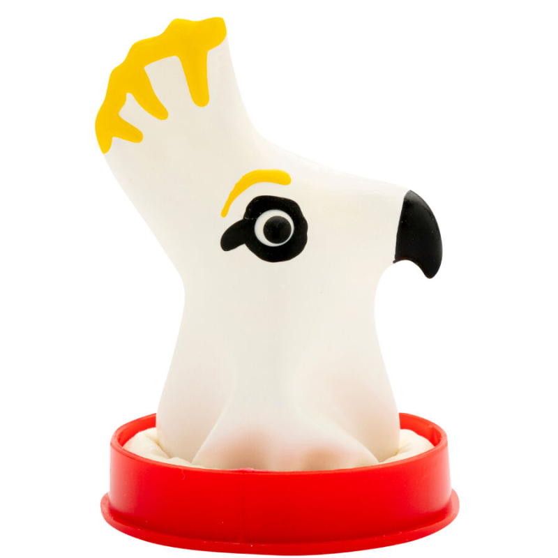 Alternative view of CONDOMERIE - HANDPAINTED NOVELTY CONDOMS PARROT WHITE