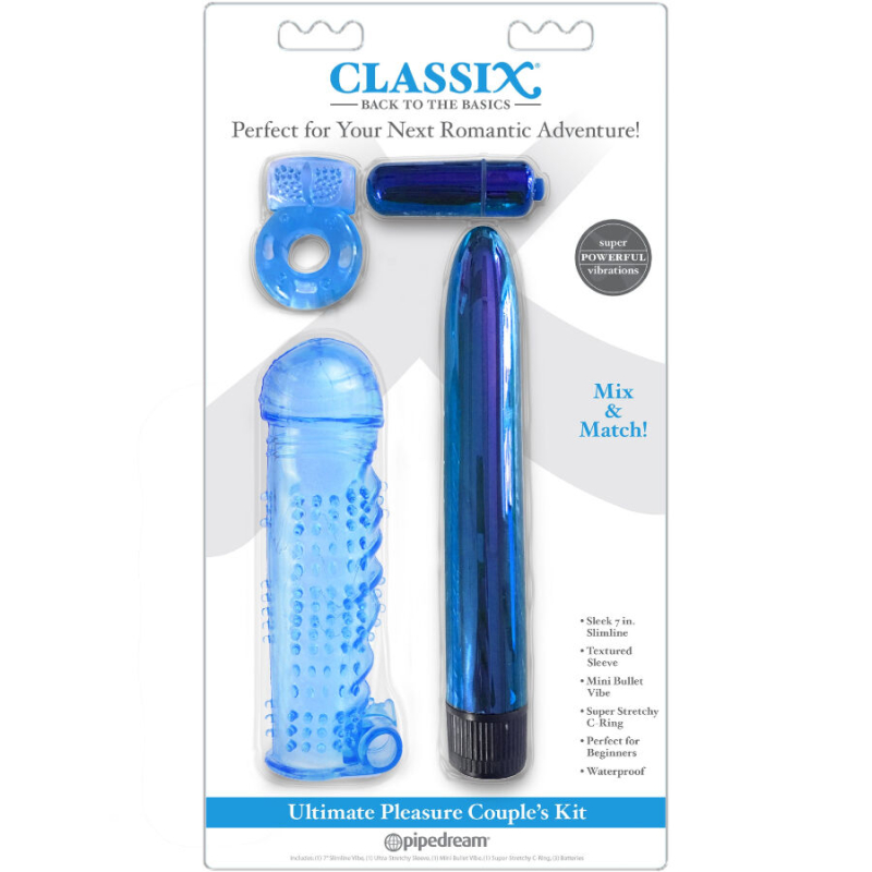 Alternative view of CLASSIX - ULTIMATE PLEASURE COUPLES KIT AZUL