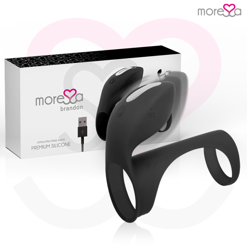 Alternative view of MORESSA - BRANDON VIBRATOR RING WITH COVER