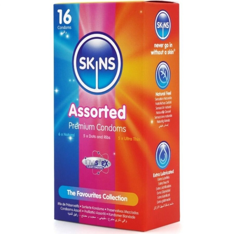 Alternative view of SKINS - ASSORTED PREMIUM CONDOMS PACK 16