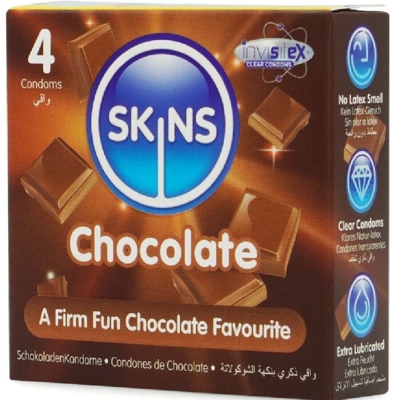 Alternative view of SKINS - CHOCOLATE PREMIUM CONDOMS PACK 4