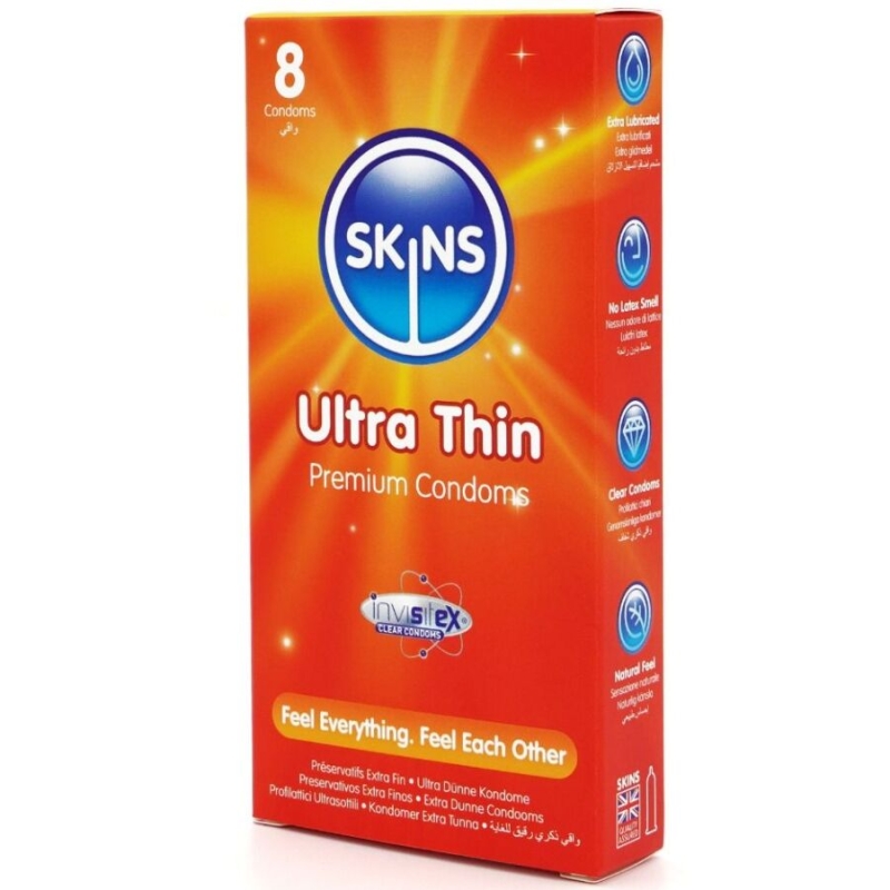 Alternative view of SKINS - ULTRA THIN PREMIUM CONDOMS PACK 8
