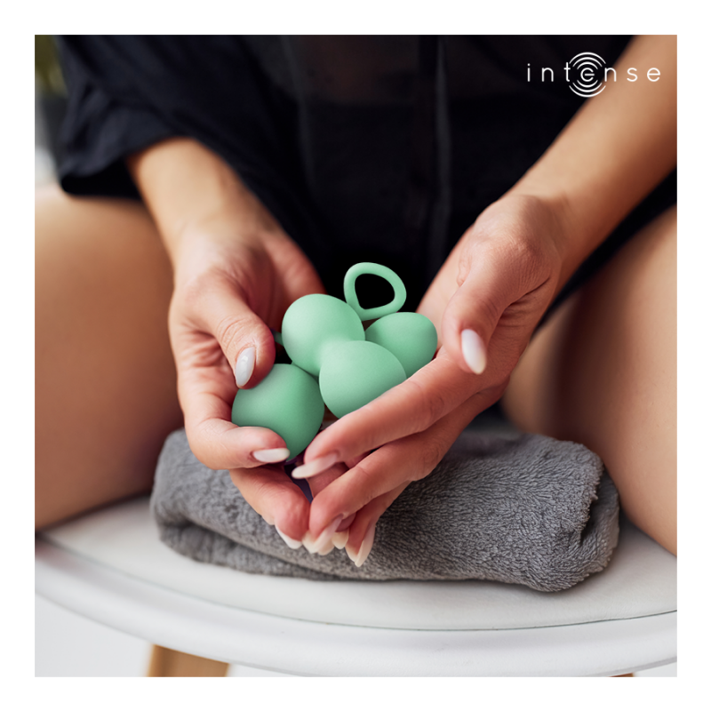 Alternative view of INTENSE - CHARLI KEGEL BALL KIT LIGHT JADE GREEN