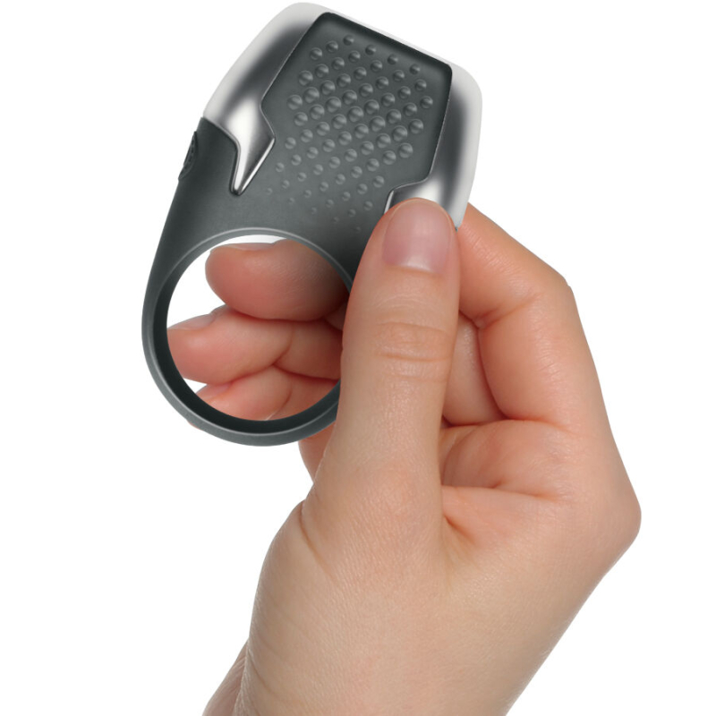 Alternative view of CLIMAXIMUM - TYRO VIBRATING COCK RING WITH LED LIGHTS